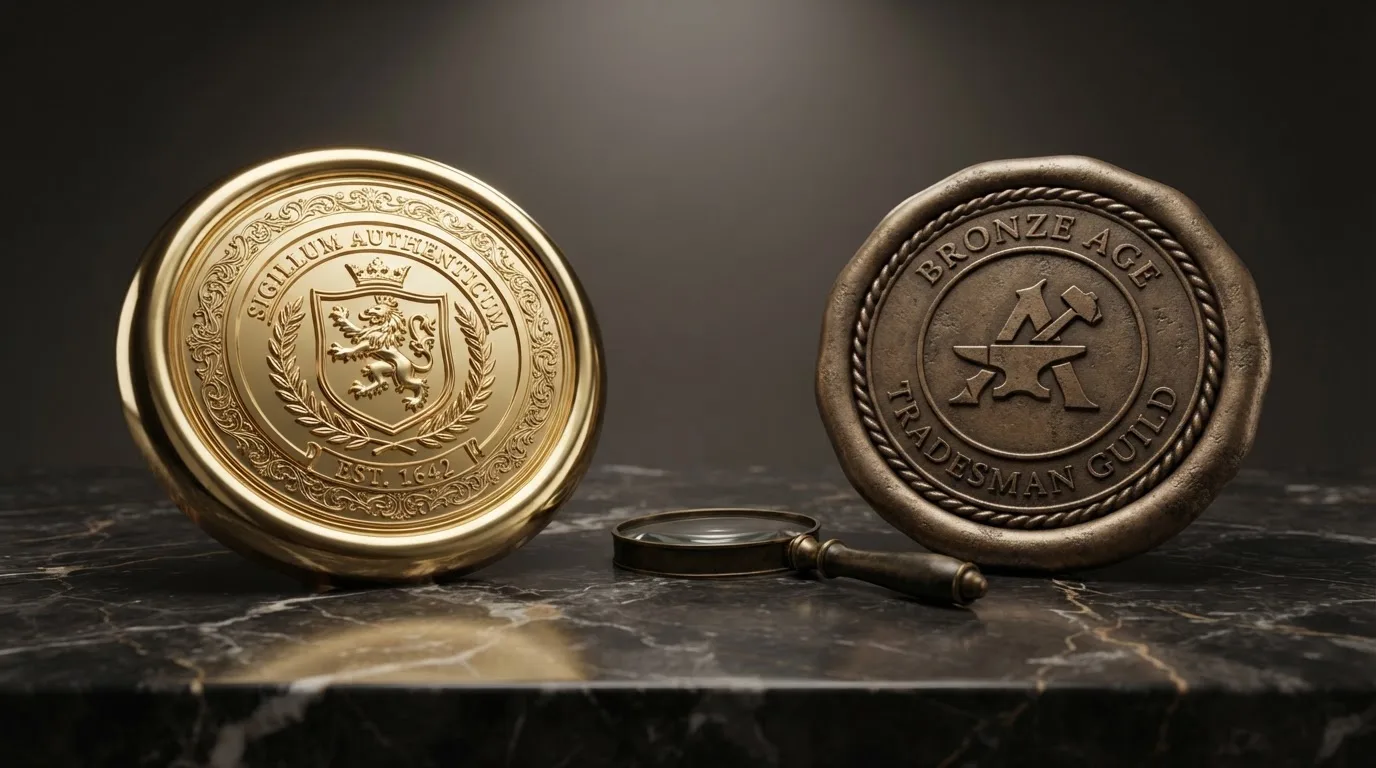Een vergunningcertificaat met stempel en licentienummer van een buitenlandse toezichthouder